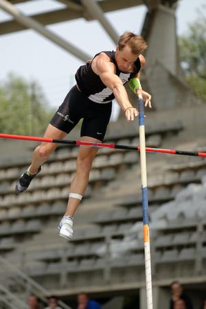 © Marie-Lan Nguyen/Wikimedia Commons Image of a pole vaulter in full colour and resolution